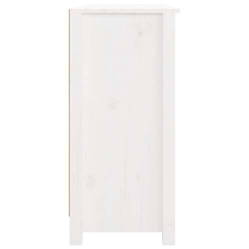 Komoda bijela 100 x 35 x 74 cm od masivne borovine - Bijela 1 Cijena
