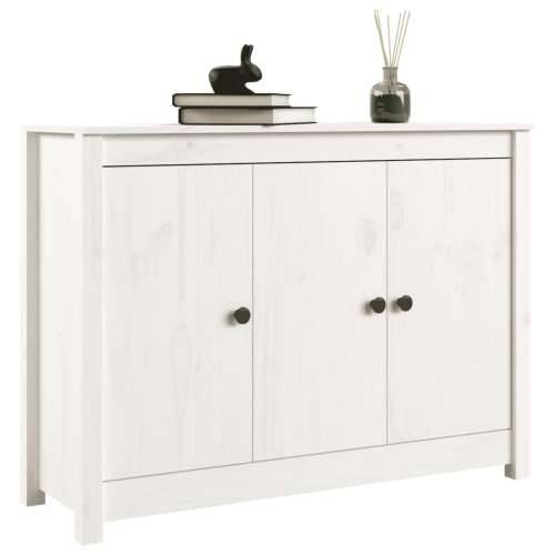 Komoda bijela 100 x 35 x 74 cm od masivne borovine - Bijela 1 Cijena