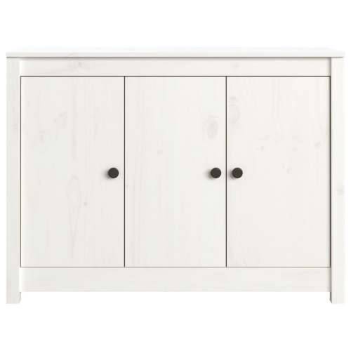 Komoda bijela 100 x 35 x 74 cm od masivne borovine - Bijela 1 Cijena