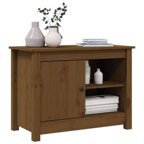 TV ormarić smeđa boja meda 70x36,5x52 cm od masivne borovine - boja meda 1 Cijena