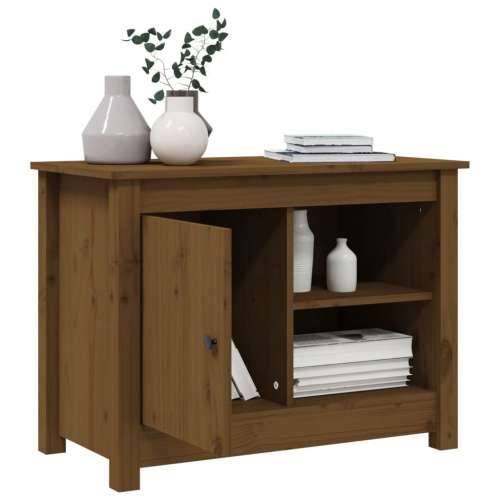 TV ormarić smeđa boja meda 70x36,5x52 cm od masivne borovine - boja meda 1 Cijena