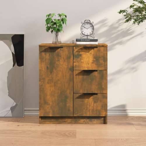 Komoda boja dimljenog hrasta 60x30x70 cm od konstruiranog drva - Dimljeni hrast 1 Cijena