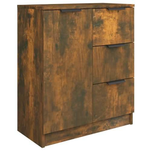 Komoda boja dimljenog hrasta 60x30x70 cm od konstruiranog drva - Dimljeni hrast 1 Cijena