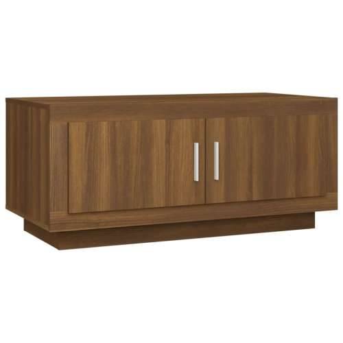Stolić za kavu smeđa boja hrasta 102x50x45 cm konstruirano drvo - Smeđi hrast 1 Cijena