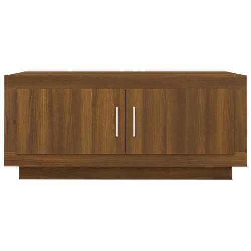 Stolić za kavu smeđa boja hrasta 102x50x45 cm konstruirano drvo - Smeđi hrast 1 Cijena