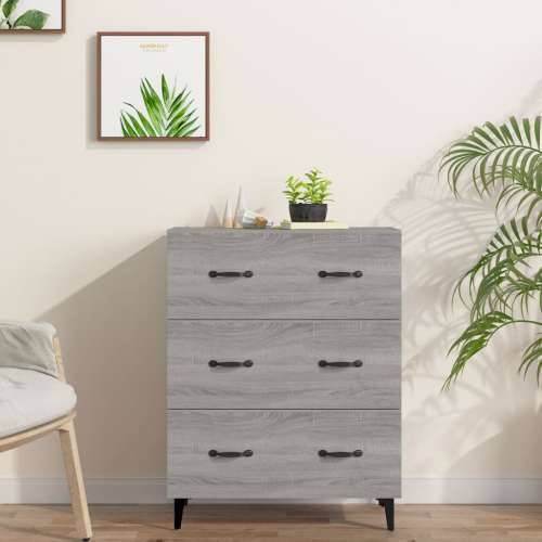 Komoda boja hrasta sonome 69,5 x 34 x 90 cm konstruirano drvo - Sivi hrast sonoma 1 Cijena