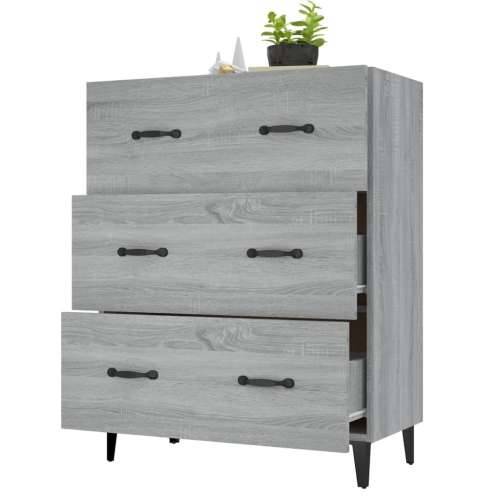 Komoda boja hrasta sonome 69,5 x 34 x 90 cm konstruirano drvo - Sivi hrast sonoma 1 Cijena