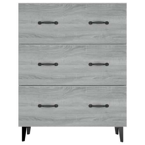 Komoda boja hrasta sonome 69,5 x 34 x 90 cm konstruirano drvo - Sivi hrast sonoma 1 Cijena