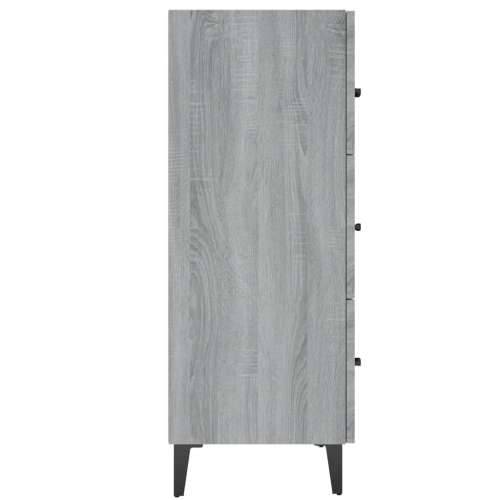 Komoda boja hrasta sonome 69,5 x 34 x 90 cm konstruirano drvo - Sivi hrast sonoma 1 Cijena