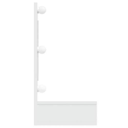 Ormarić s ogledalom i LED svjetlima bijeli 90 x 31,5 x 62 cm - Bijela 1 Cijena