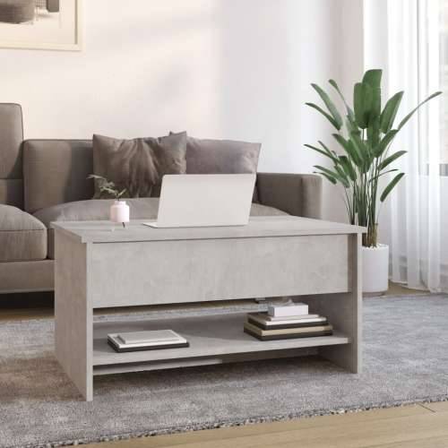 Stolić za kavu boja betona 80x50x40 cm konstruirano drvo - Beton siva 80 x 50 x 41.5 cm 1 Cijena