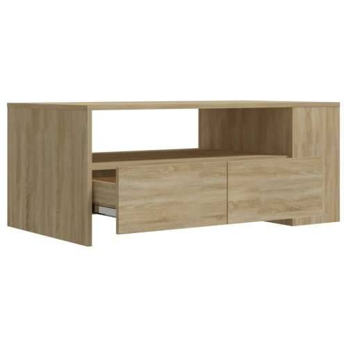 Stolić za kavu boja hrasta 102x55x42 cm konstruirano drvo - sonoma hrast 1 Cijena