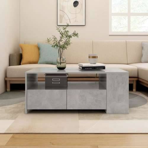 Stolić za kavu boja betona 102x55x42 cm konstruirano drvo - Beton siva 1 Cijena