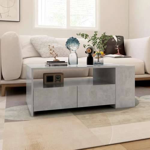 Stolić za kavu boja betona 102x55x42 cm konstruirano drvo - Beton siva 1 Cijena