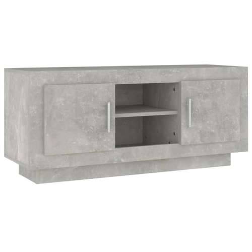 TV ormarić boja betona 102x35x45 cm od konstruiranog drva - Beton siva 1 Cijena