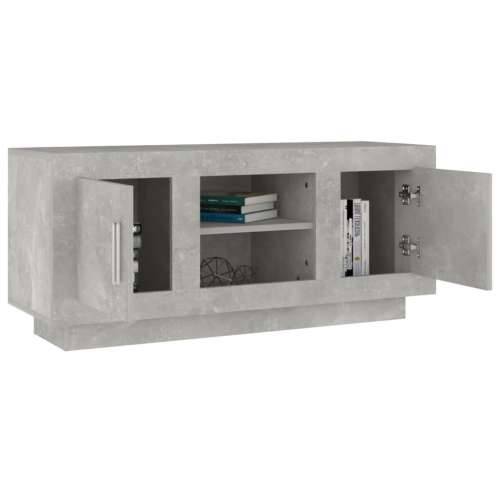 TV ormarić boja betona 102x35x45 cm od konstruiranog drva - Beton siva 1 Cijena