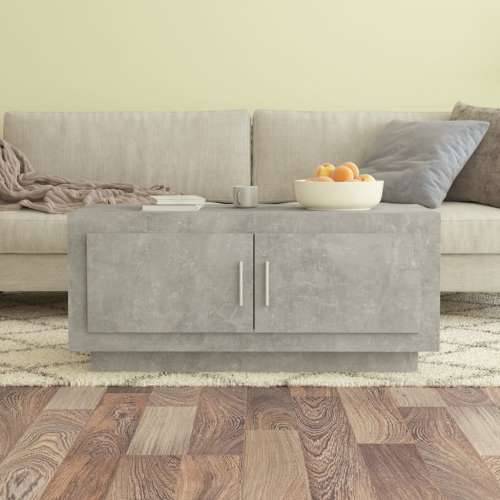 Stolić za kavu boja betona 102 x 50 x 45 cm konstruirano drvo - Beton siva 1 Cijena