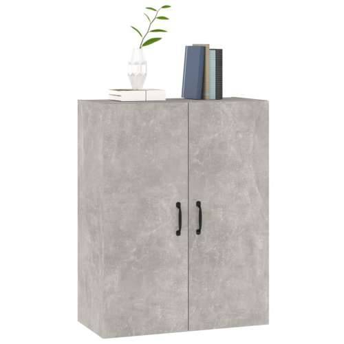 Viseći ormarić siva boja betona 69,5x34x90 cm konstruirano drvo - Beton siva 1 Cijena