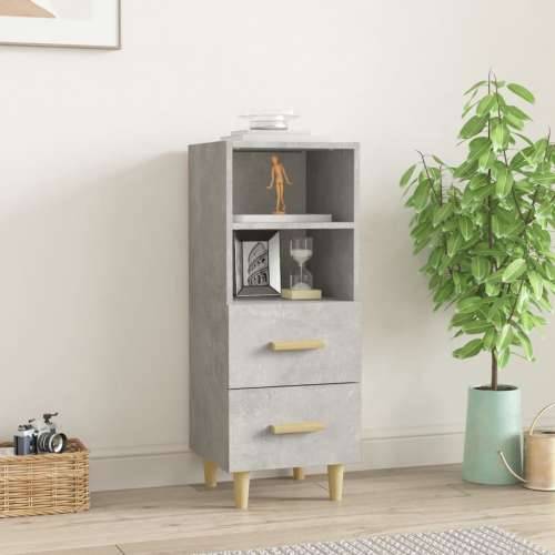 Komoda siva boja betona 34,5x34x90 cm od konstruiranog drva - Beton siva 1 Cijena