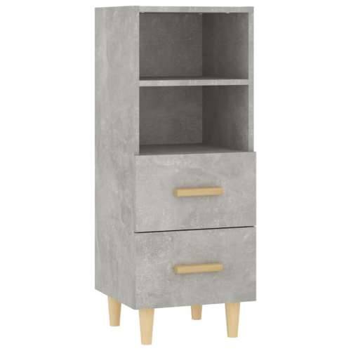 Komoda siva boja betona 34,5x34x90 cm od konstruiranog drva - Beton siva 1 Cijena