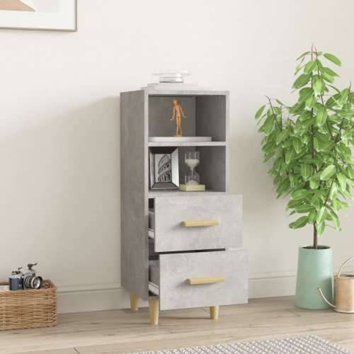 Komoda siva boja betona 34,5x34x90 cm od konstruiranog drva - Beton siva 1 Cijena