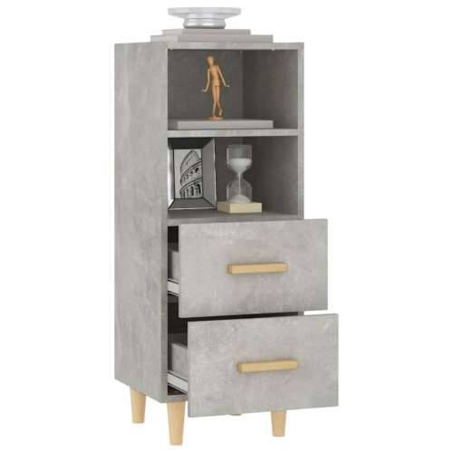 Komoda siva boja betona 34,5x34x90 cm od konstruiranog drva - Beton siva 1 Cijena