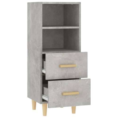 Komoda siva boja betona 34,5x34x90 cm od konstruiranog drva - Beton siva 1 Cijena
