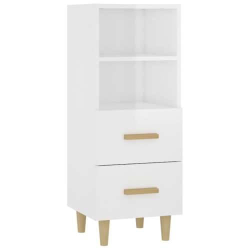 Komoda sjajna bijela 34,5x34x90 cm od konstruiranog drva - Visoko sjajno bijela 1 Cijena