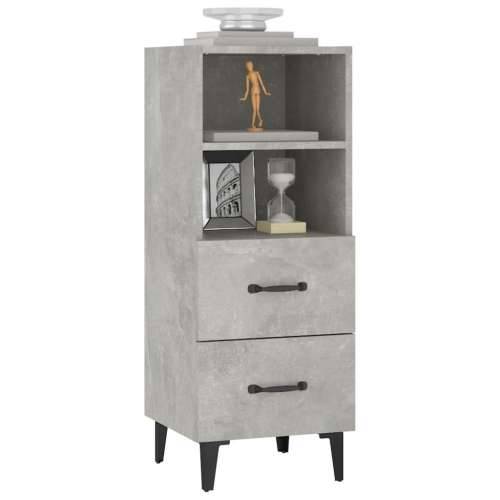 Komoda siva boja betona 34,5x34x90 cm od konstruiranog drva - Beton siva 1 Cijena