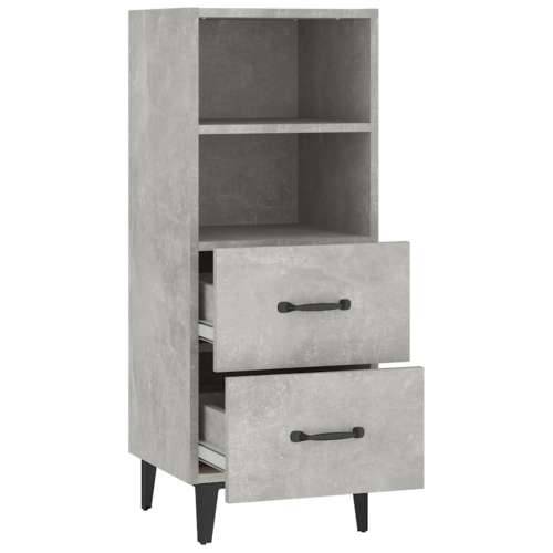 Komoda siva boja betona 34,5x34x90 cm od konstruiranog drva - Beton siva 1 Cijena