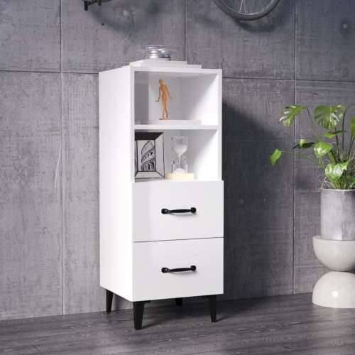 Komoda sjajna bijela 34,5x34x90 cm od konstruiranog drva - Visoko sjajno bijela 1 Cijena