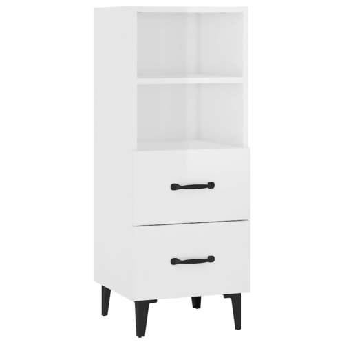 Komoda sjajna bijela 34,5x34x90 cm od konstruiranog drva - Visoko sjajno bijela 1 Cijena