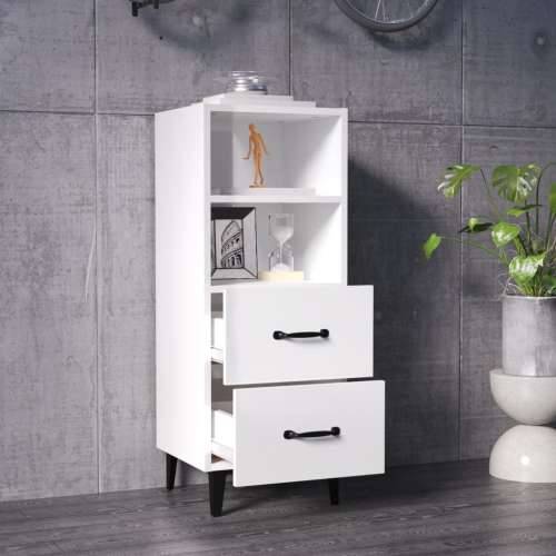 Komoda sjajna bijela 34,5x34x90 cm od konstruiranog drva - Visoko sjajno bijela 1 Cijena