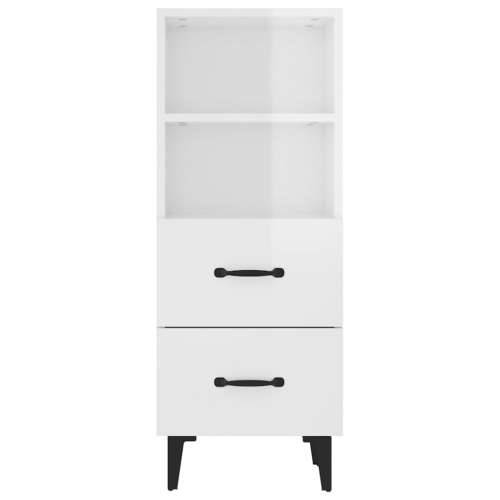 Komoda sjajna bijela 34,5x34x90 cm od konstruiranog drva - Visoko sjajno bijela 1 Cijena