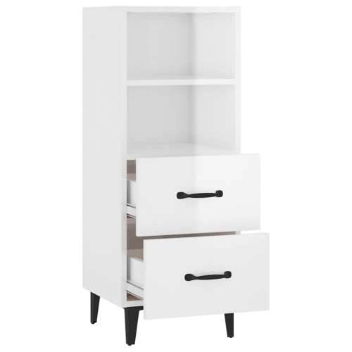 Komoda sjajna bijela 34,5x34x90 cm od konstruiranog drva - Visoko sjajno bijela 1 Cijena
