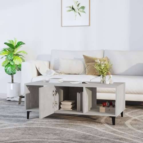 Stolić za kavu boja betona 102x50x40 cm konstruirano drvo - Beton siva 1 Cijena