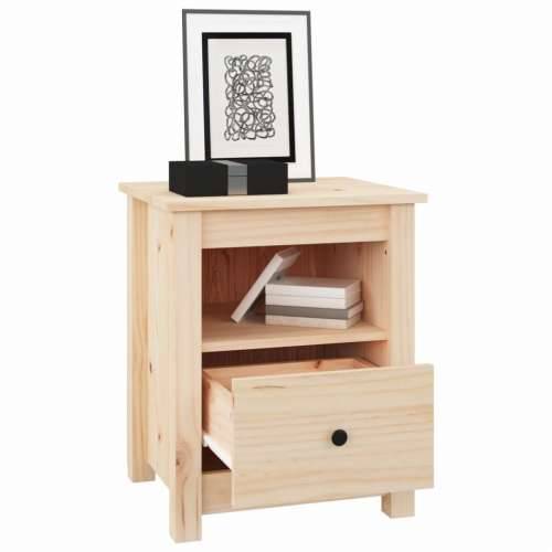 Noćni ormarići 2 kom 40x35x49 cm od masivne borovine - Prirodna 2 Cijena