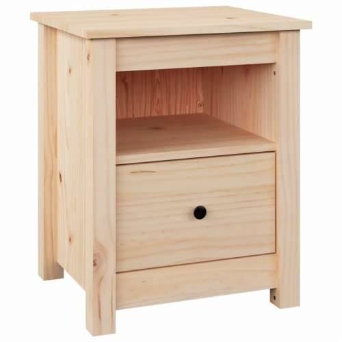 Noćni ormarići 2 kom 40x35x49 cm od masivne borovine - Prirodna 2 Cijena