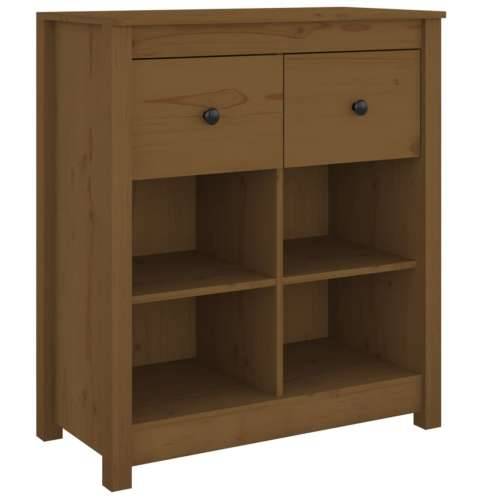 Komoda smeđa boja meda 70 x 35 x 80 cm od masivne borovine - boja meda 1 Cijena
