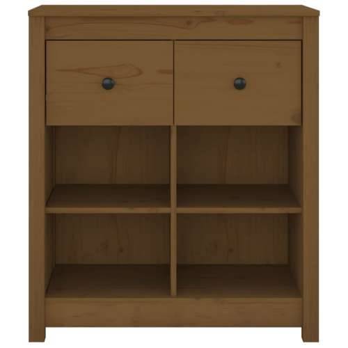Komoda smeđa boja meda 70 x 35 x 80 cm od masivne borovine - boja meda 1 Cijena