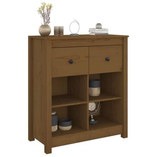 Komoda smeđa boja meda 70 x 35 x 80 cm od masivne borovine - boja meda 1 Cijena