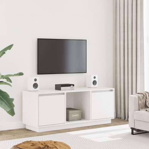 TV ormarić bijela 110,5 x 35 x 44 cm od masivne borovine - Bijela 1 Cijena