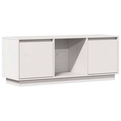 TV ormarić bijela 110,5 x 35 x 44 cm od masivne borovine - Bijela 1 Cijena