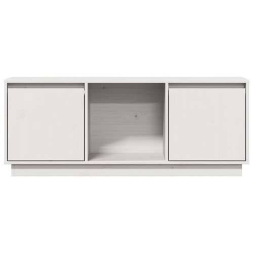 TV ormarić bijela 110,5 x 35 x 44 cm od masivne borovine - Bijela 1 Cijena