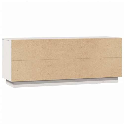 TV ormarić bijela 110,5 x 35 x 44 cm od masivne borovine - Bijela 1 Cijena