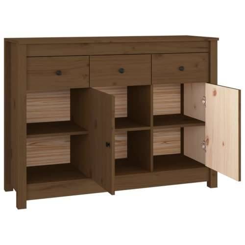 Komoda smeđa boja meda 100x35x74 cm od masivne borovine - boja meda 1 Cijena