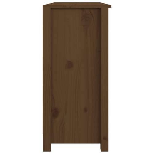 Komoda smeđa boja meda 100x35x74 cm od masivne borovine - boja meda 1 Cijena