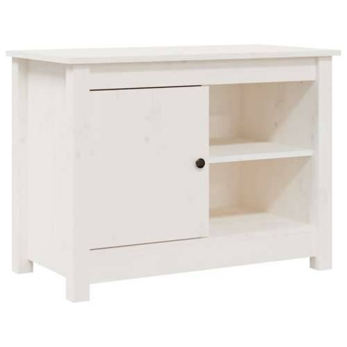TV ormarić bijeli 70x36,5x52 cm od masivne borovine - Bijela 1 Cijena