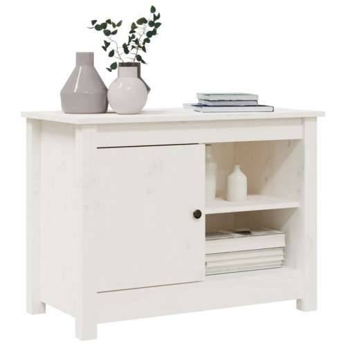 TV ormarić bijeli 70x36,5x52 cm od masivne borovine - Bijela 1 Cijena