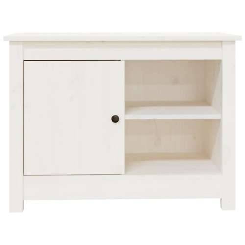 TV ormarić bijeli 70x36,5x52 cm od masivne borovine - Bijela 1 Cijena